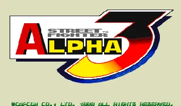 Street Fighter Alpha 3 (US 980904) screen shot title